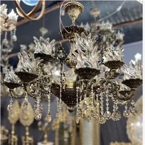 لوستر 5شاخه 10شعله تولیدی خانمان مدل 347585