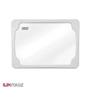 آینه اطلس مدل البرز کوچک تمام سفید 44*32 خانمان مدل 338295