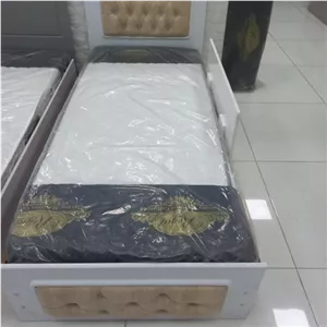 تخت نوجوان و جوان برای همه سنین جنس ام دی اف درجه یک با روکش ممبران کره ای درجه یک خانمان مدل 325377