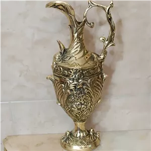 پارچ و جام برنجی سلطنتی تزیینی و دکوری کد 229 خانمان مدل 344698