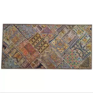 رومیزی کد MOSBO21مستطیل بزرگ سوزن دوزی گلابتون نفیس آستردار همچنین مناسب برای قاب خانمان مدل 359890