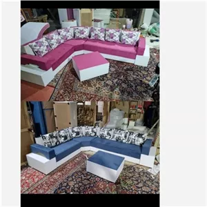 مبلمان ال راحتی هفت نفره دسته دوبل خانمان مدل 320598