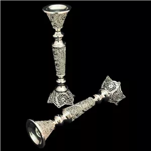 ظروف ملیله کاری شمعدان تک سر کوچیک خانمان مدل 338952