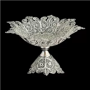 ظروف ملیله کاری شیرینی خوری سلطنتی بزرگ خانمان مدل 342947