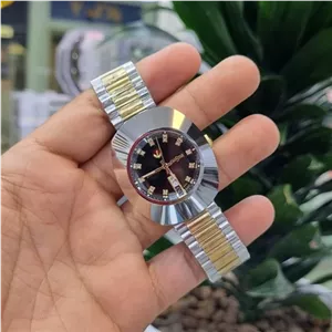 ساعت رادو اتومات RADO تخم مرغی بدنه تمام سرامیک صفحه مشکی لنگر چرخون ژاپن خانمان مدل 344852
