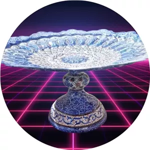 شیرینی خوری میناکاری اصفهان سایز 24 خانمان مدل 338584 