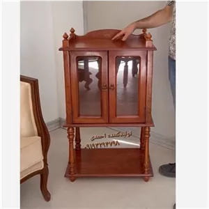 مینی بوفه چوبی فندقی ماهان خانمان مدل 311713