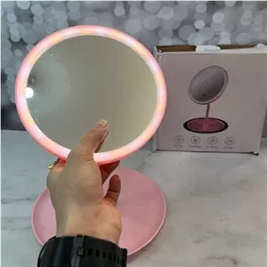 آینه آرایشی ال ای دار لمسی خانمان مدل 338230