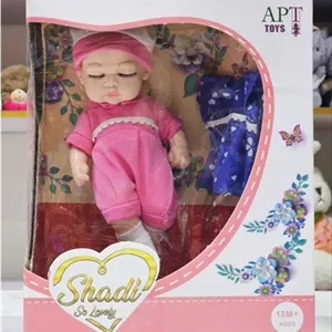عروسک نوزاد بدن تمام گوشتی APT خانمان مدل 374361