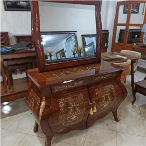 آینه کنسول خمره ای معرق دو درب خانمان مدل 312819