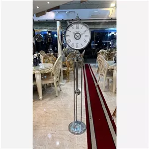 ساعت ایستاده آرتمیس با آبکاری pvd کد 5015 طلایی و نقره ای خانمان مدل 340215