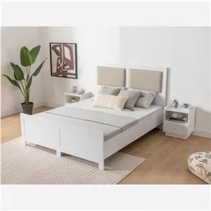 تخت خواب دونفره تمام ام دی اف....F268 خانمان مدل 325397