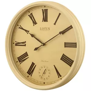 ساعت دیواری چوبی لوتوس مدل بولی هیلز کد 152 کرم خانمان مدل 343974