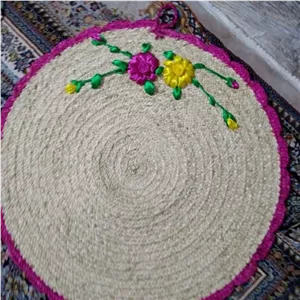 سفره حصری ربان دوزی دور رنگی خانمان مدل 350274