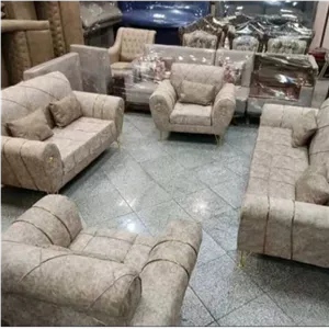 تولیدی مبلمان راحتی اسکارلت 7 نفره پایه فلزی و چوبی ارسال به تمام نقاط درب منزل با باربری خانمان مدل 320267
