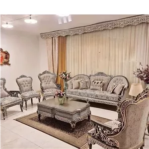 سرویس مبل سلطنتی استیل مدل تیتلیس ارسال با باربری خانمان مدل 324078