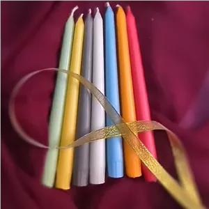 شمع قلمی 20 سانت ، مغز رنگی خانمان مدل 332454