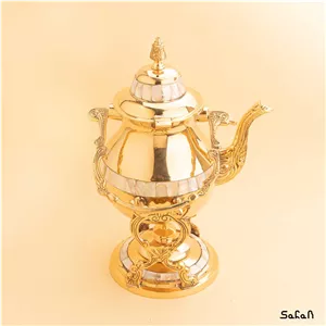 قوری برنجی صدفی وارمر دار خانمان مدل 341047