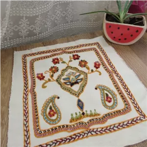 تابلو سنتی پته دوزی ،قاب پته هدیه دست دوز برای مهمان خارجی،سوزن دوزی و طراحی از پته دریا،هنر و صنایع دستی سوغات کرمان خانمان مدل 363351 