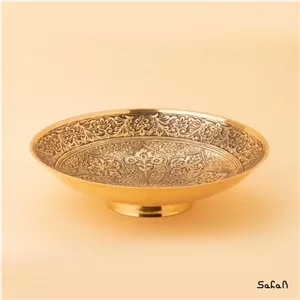 شیرینی خوری برنجی طلایی هندی مدل سرو خانمان مدل 338710 