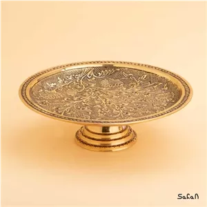 شیرینی خوری برنجی طلایی هندی مدل افرا خانمان مدل 342289 