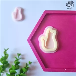 قالب سیلیکونی گربه نشسته خانمان مدل 351026