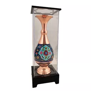 باکس هدیه گلدان مس و پرداز باکس هدیه صنایع دستی باکس هدیه اداری صنایع دستی مس و پرداز خانمان مدل 337998