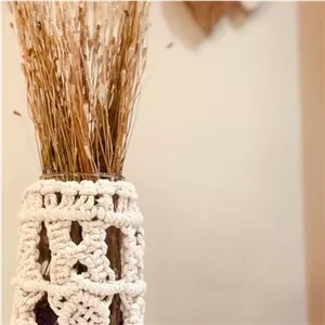 گلدان مکرومه بافی به طول 30 سانتی متر خانمان مدل 361324