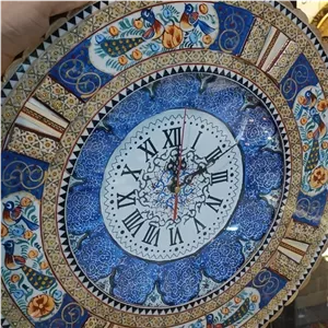 ساعت دایره ای مینا کاری و مینیاتور خانمان مدل 342654 