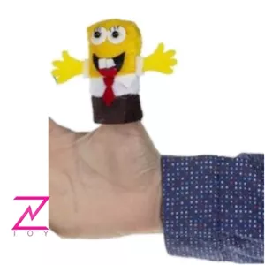 عروسک انگشتی شلوار مکعبی باب اسفنجی کارتون باحال و جذاب بچه ها خانمان مدل 369067