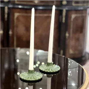 جاشمعی کلاسیک جنس پلی استر رنگ سبز گله قازی مناسب برای دکوری های خاص و فانتزی سبک کار فرانسوی. رنگ بدلخواه شما خانمان مدل 330411