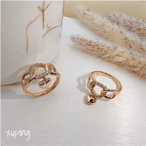 انگشتر کارتیه نگینی آویز دار ژوپینگ خانمان مدل 339220