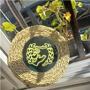 آینه.آینه ساده.آینه حصیری.هفت سین.صنایع دستی.سوغات.حصیر خانمان مدل 347364