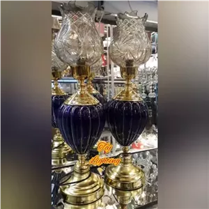 آباژور چراغ رومیزی مدل تاگلا با لاله تراش خانمان مدل 326464