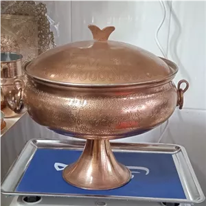 سوپ خوری مسی نانو شده ساخت زنجان بسیار زیبا و با کیفیت عالی خانمان مدل 343170