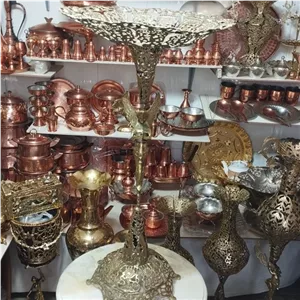 میوه خوری برنزی کنار سالنی مدل فرشته ارتفاع 76 خانمان مدل 338644 