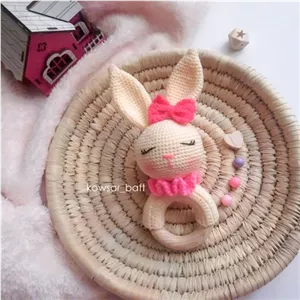 جغجغه و دندونی خرگوش ناز دستبافت خانمان مدل 370995