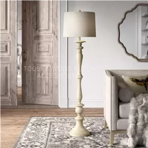 آباژور ایستاده چراغ خواب بدنه چوبی اکسسوری منزل ارسال رایگان خانمان مدل 326512