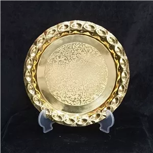 سینی برنزی هندی متوسط قطر29سانت خانمان مدل 345098