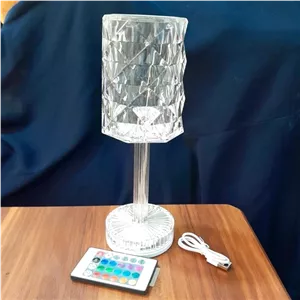 اباژوررومیزی لمسی پایه دار طرح جام الماسی شفاف خانمان مدل 326486