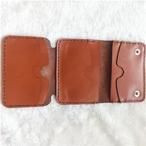 جاکارتی سه لت تاشو چرمی دست دوز خانمان مدل 361523