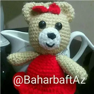 خرس کوچولو دختر بافتنی خانمان مدل 373700
