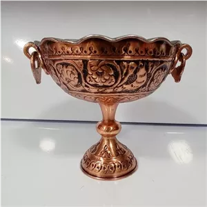 جام شکلات خوری مسی قلم زنی شده سایز 1نانو خانمان مدل 341563