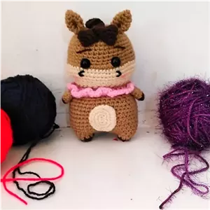 عروسک بافتنی مینی اسب خانمان مدل 369696