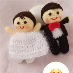 عروسک عروس وداماد خانمان مدل 372650