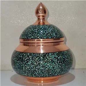 قندان نقلی فیروزه خانمان مدل 343408
