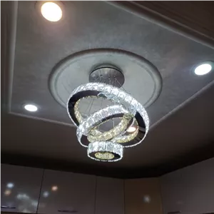 لوستر مدرن کهکشانی دایره سایز50-30-15 خانمان مدل 347669