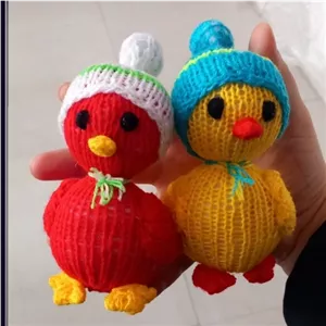 عروسک جوجه بافتنی دستبافت.جوجه اسباب بازی بافتنی قابل شستشو.آویز کیف.آویز کوله پشتی و..جوجه بافتنی.عروسک جوجه.ارسال سریع خانمان مدل 367111