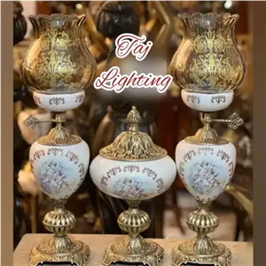 آباژور چراغ رومیزی همراه کاپ رومیزی طرح فرشته مدل اوریانا خانمان مدل 324692