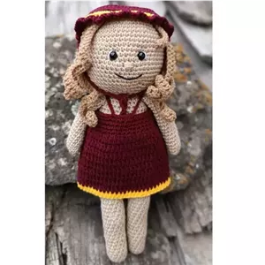 عروسک دست بافت دختر سارا خانمان مدل 370167